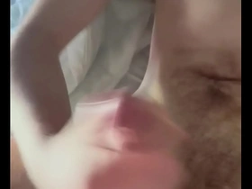 An 18-year-old gay man pleasuring himself.