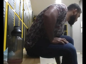 Amateur gay sex in gym shower