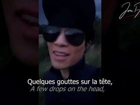 Young French-Asian twink Jon Arteen shows off his body and masturbates outdoors in a wheat field.