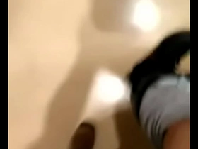 Japanese uncle with big cock in school bathroom tryst