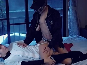 Japanese twink Axelabyss in hot gay anal scene with fisting