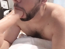 Bobby enjoys using his sex machine.
