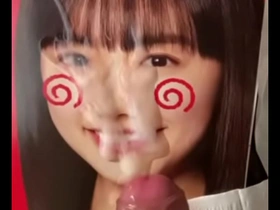 Ainai Akitas facial with a huge load of cum
