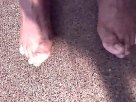Amateur webcam action with feet fetish casting on New Year’s Day 2025