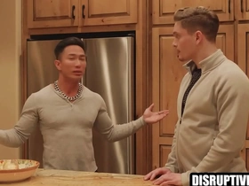 Asian gay celebrity, Jkab Ethan Dale and Jay Tee in barebacking scene with an ambitious straight actor.