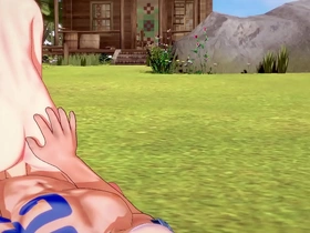 Gay porn with League of Legends’ Ezreal and Braum, Japanese and Asian characters.