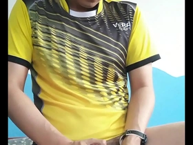 Gay Asian man squirts during sex.
