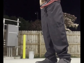 Explicit video of an erotic night shift nurse who gets aroused during a 3 a.m. smoking break