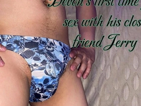 Straight friends try out gay sex for the first time
