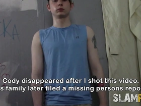 Young gay man Cody was thrown out of the house by his parents because of his sexual orientation.
