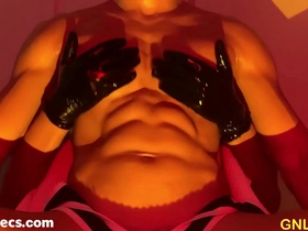 Nipple worship with a sexy fitness trainer who has great body shape.