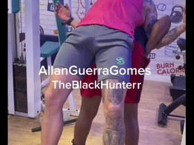 Allan, an MMA fighter, was taken to the gym by a black partner for training and ended up having sex in the sauna.