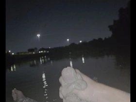 Cum shot on the street for your pleasure