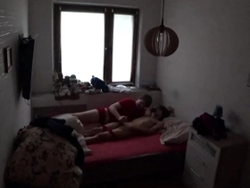 Caught my crypto-gay coworkers in action with a hidden webcam during a sleepover at my house
