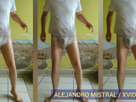 Gay underwear enthusiast in wet underpants, MISTRAL RELIEF.