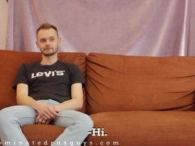 Straight Russian men try out gay sex in a hot scene.