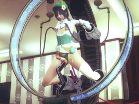 Sissy Venti gets hard cock in Genshin Impact cosplay