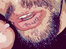 Realistic animation of gay blowjob with a passive partner in HD.