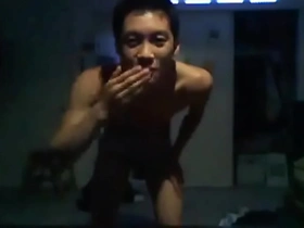 Solo performance of a hot Asian girl with a webcam.