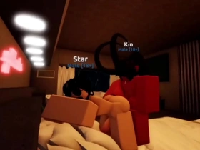 Gay animated sex in Roblox game