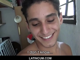 A young Latino twink gets paid to have sex with his gay boss on a webcam site.
