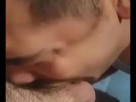 A hot married man gets a deep blow job