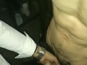 Asian man enjoys outdoor gay sex with bondage and piss play.