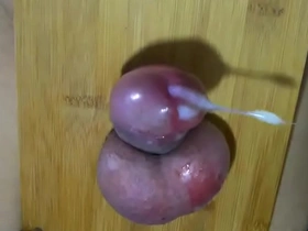 Ballbusting results in a facial