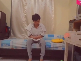 Solo play by Hansel Thio, Brazzers newest star, gets kinky after a run in the rain.