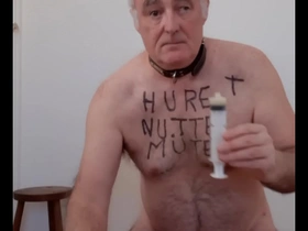 Young gay amateur gets dominated by a German Master with cum and spittle.